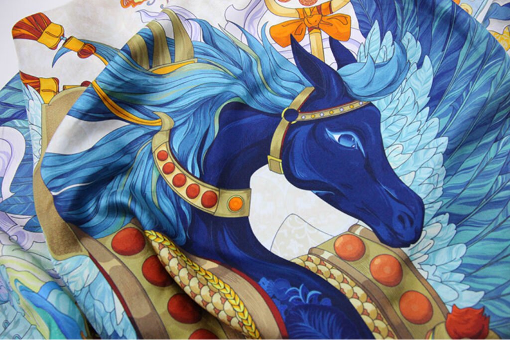 Co branded - China Silk Museum Authoritative Co branded Silk Road Tianma Silk Square Scarf