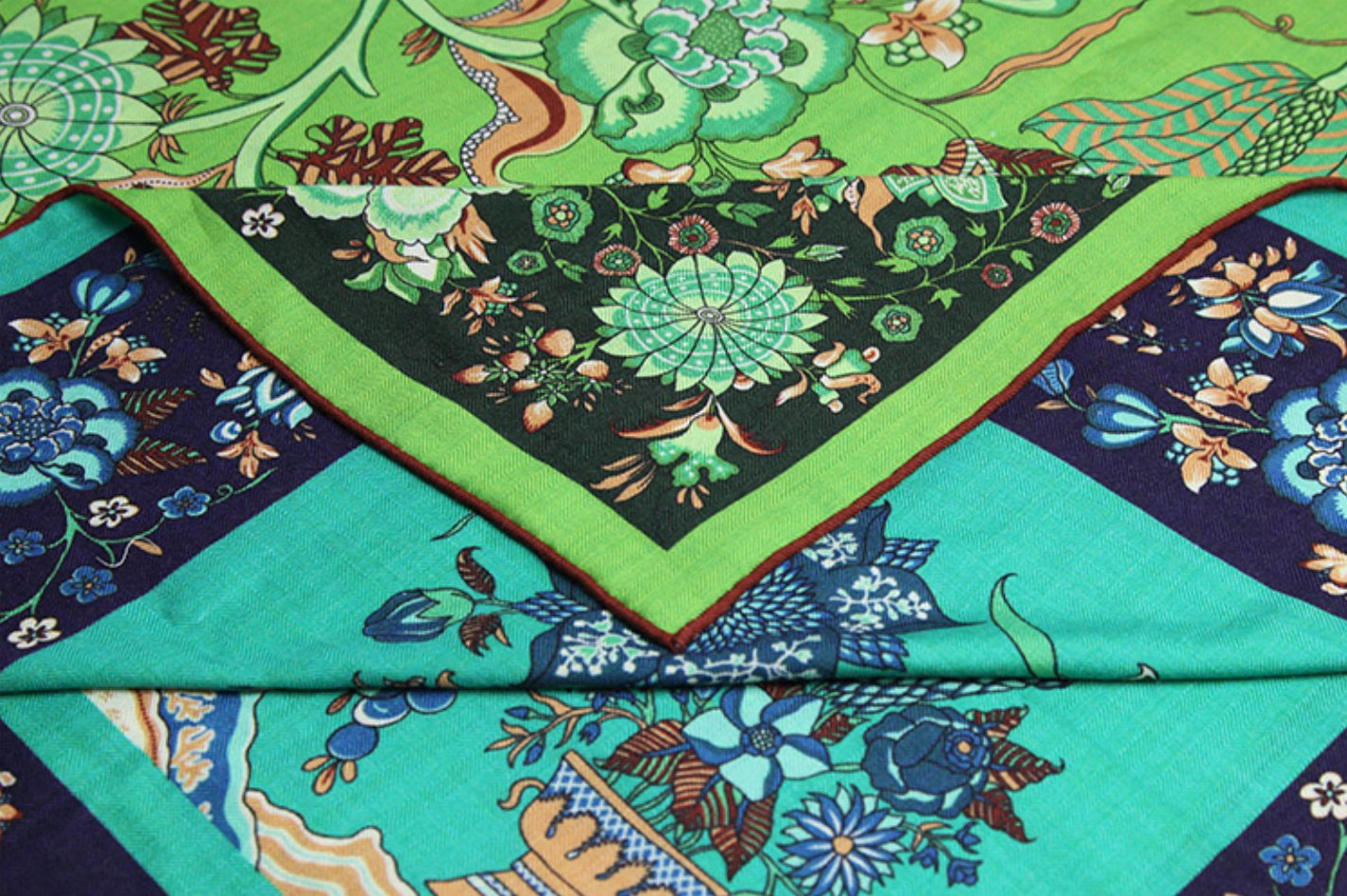 Tree of Life Silk Wool Big Shawl, Four Seasons Universal Big Square Towel