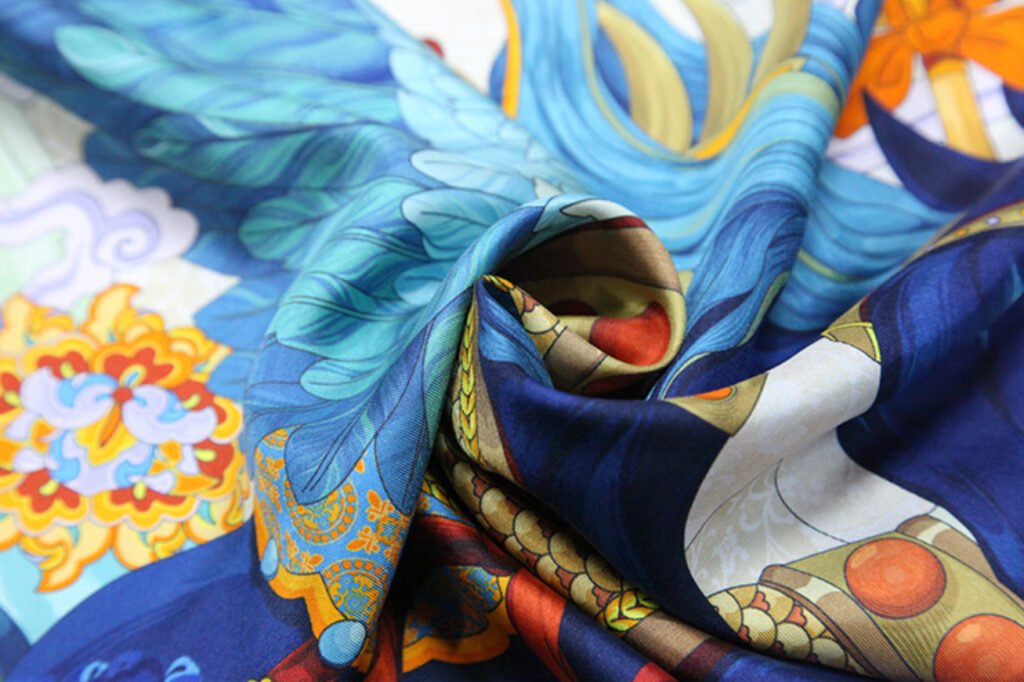 Co branded - China Silk Museum Authoritative Co branded Silk Road Tianma Silk Square Scarf