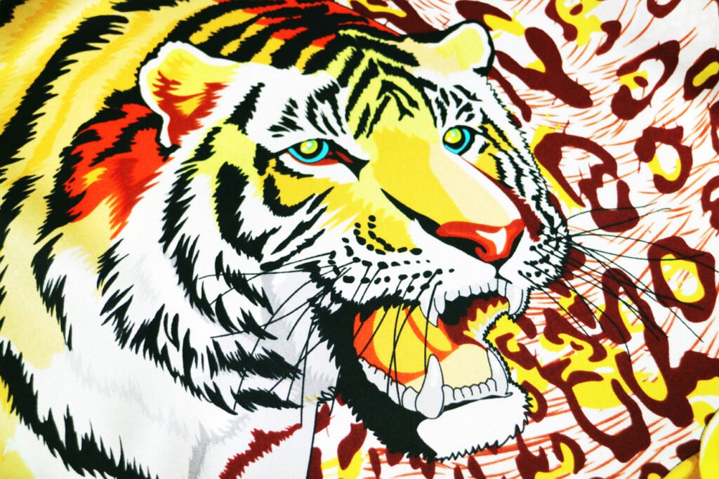 Wild Tribe Silk Scarf 100 * 175cm Silk Long Scarf 100% Mulberry Silk Exquisite Gift Box Set