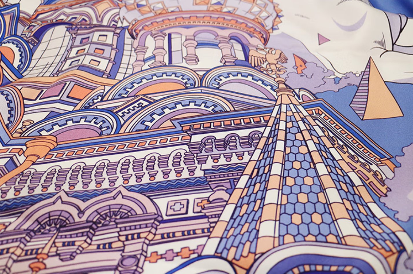 Aurora Silk Scarf - Free (double-sided) 100% mulberry silk, double-sided silk scarf, double-sided printed same flower but different color workplace scarf