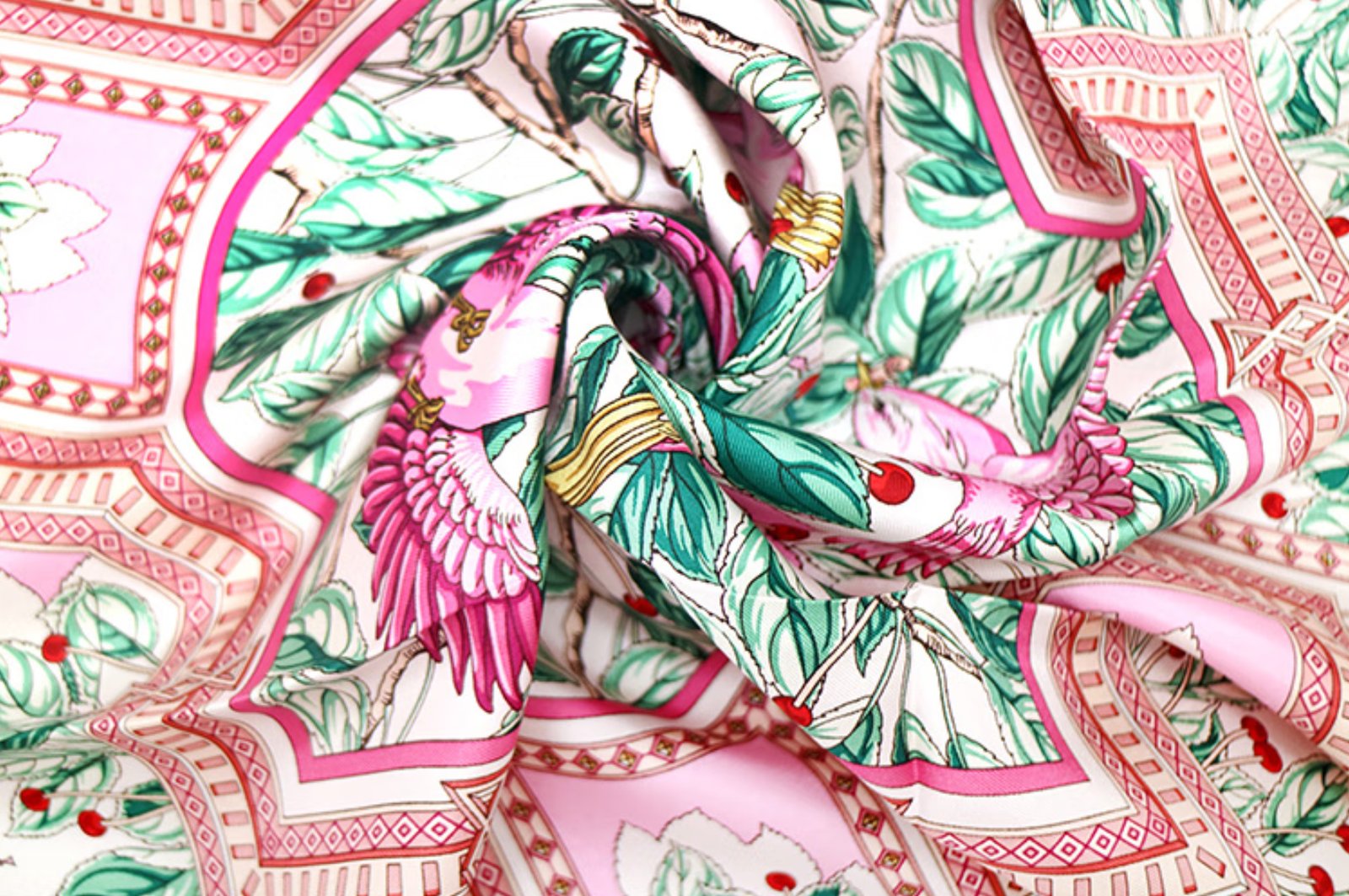 Aurora Silk Scarf - Cherish Silk Scarf Art Umbrella Set, Versatile Silk Scarf