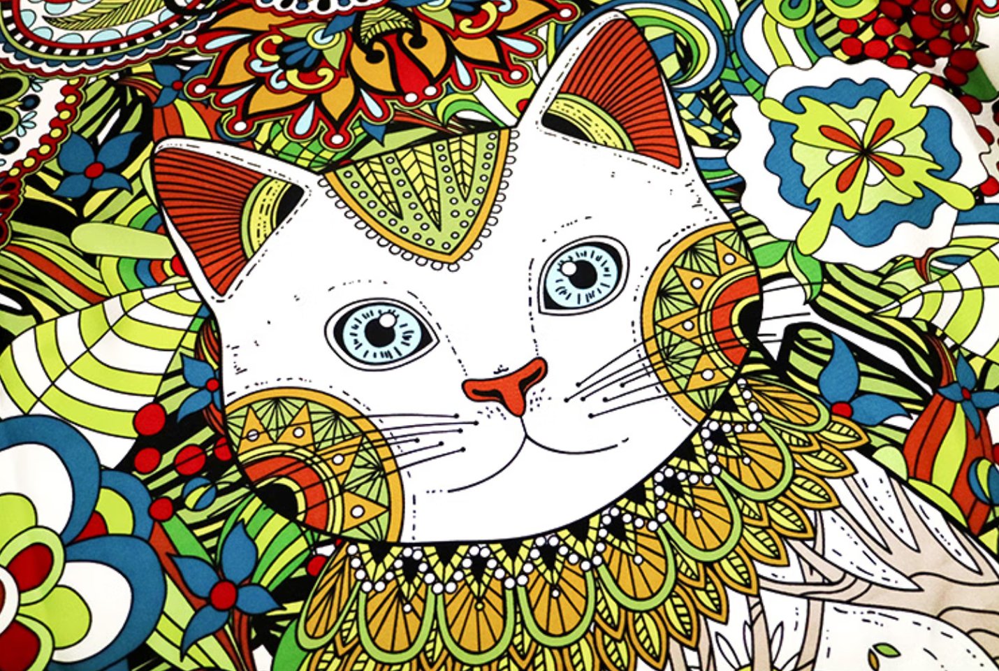 Dynamic Flower Silk Scarf, 100% Mulberry Silk Square Scarf for Mom and Girlfriend