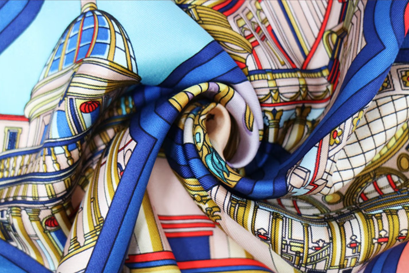 Aurora Silk Scarf - Dawn City 100% mulberry silk air-conditioned room shawl, versatile workplace square scarf