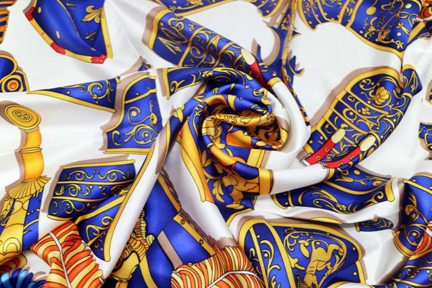 Aurora Silk Scarf - Knight 100% Mulberry Silk Square Scarf, Original Design Sunscreen Silk Scarf