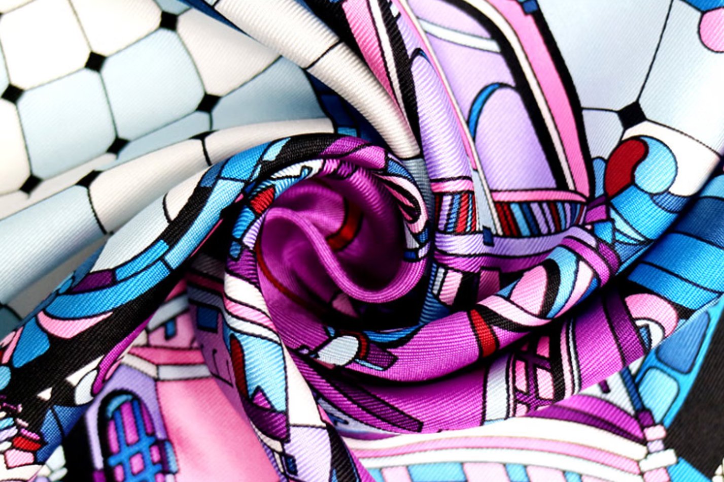 Aurora silkeskjerf - Dome Silk Scarf, Versatile and Exquisite Women's Minimalist Scarf