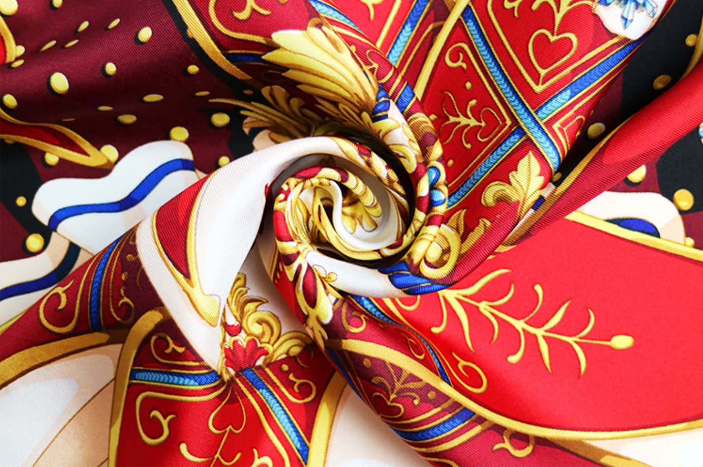 Aurora Silk Scarf - Venetian Mask Silk Scarf, Original Versatile Scarf, Workplace Scarf