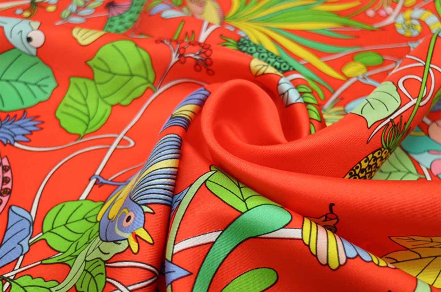 Fragrant twill silk master table version silk scarf, 66x66CM workplace scarf