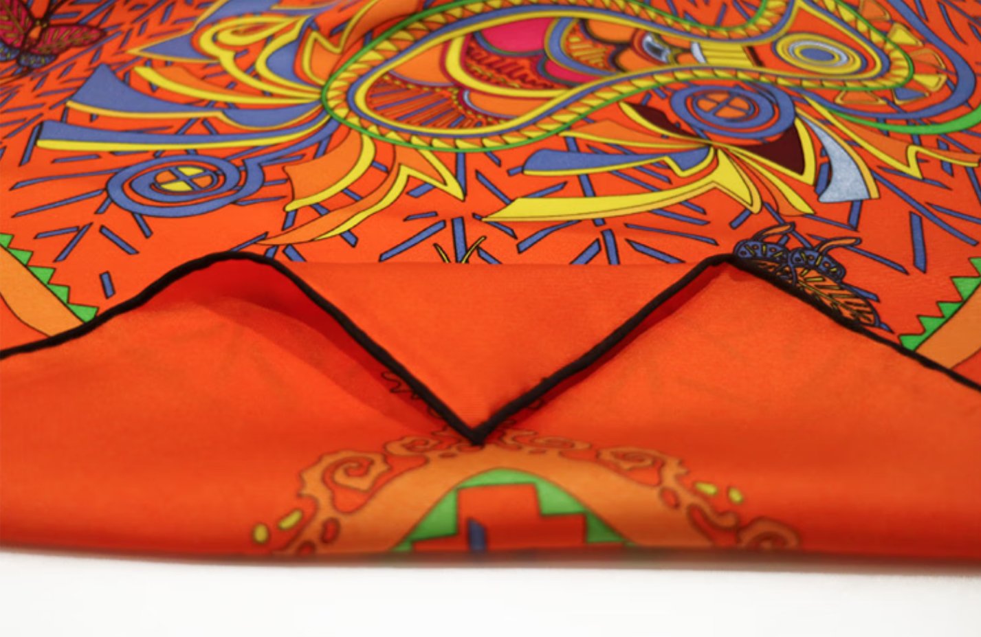 Aurora Silk Scarf - Shuguang Honey Language Silk Square Scarf, Original Color Versatile Silk Scarf