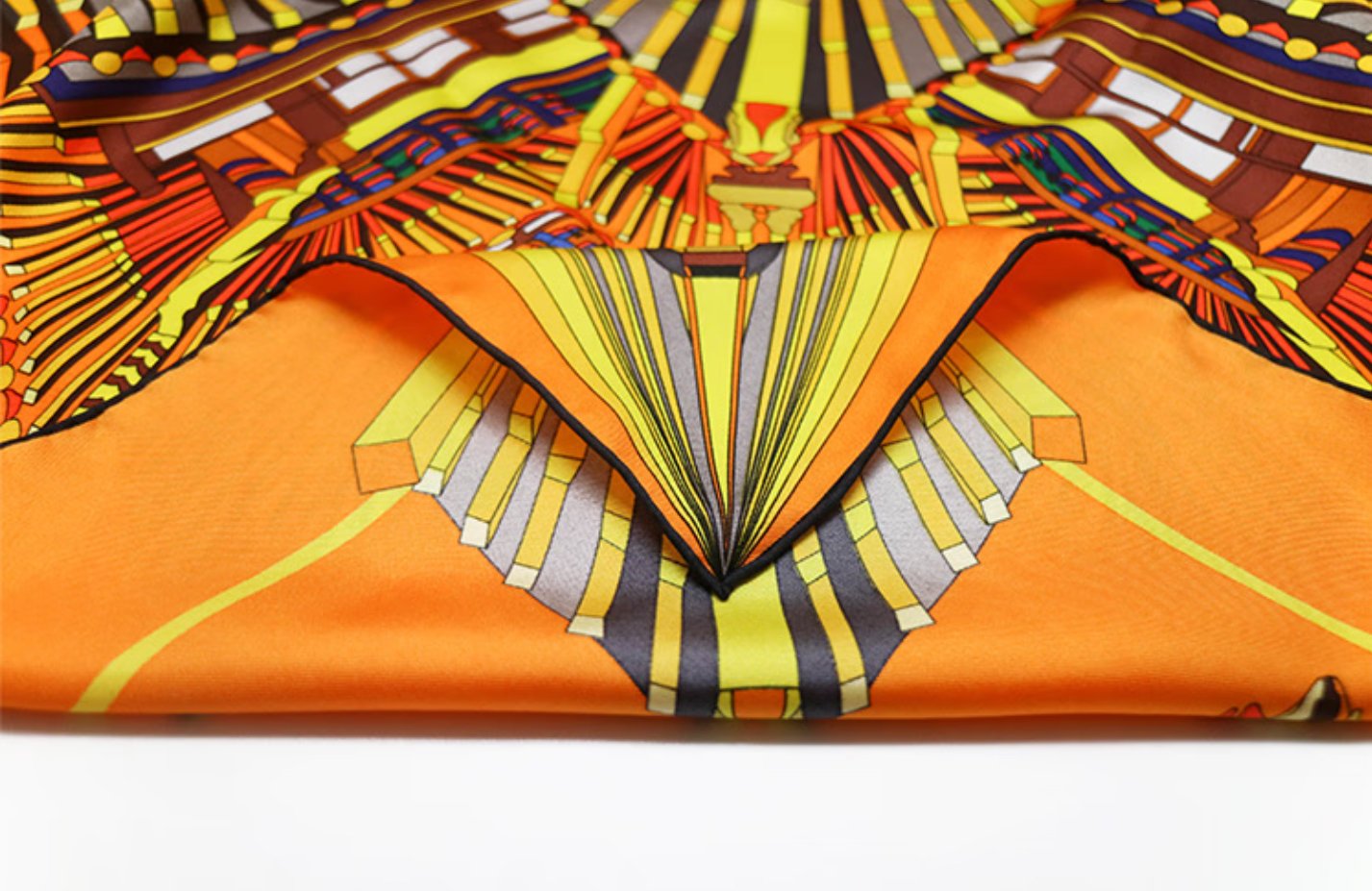 Aurora Silk Scarf - Dream Space 90x90 silk square scarf, original color versatile scarf