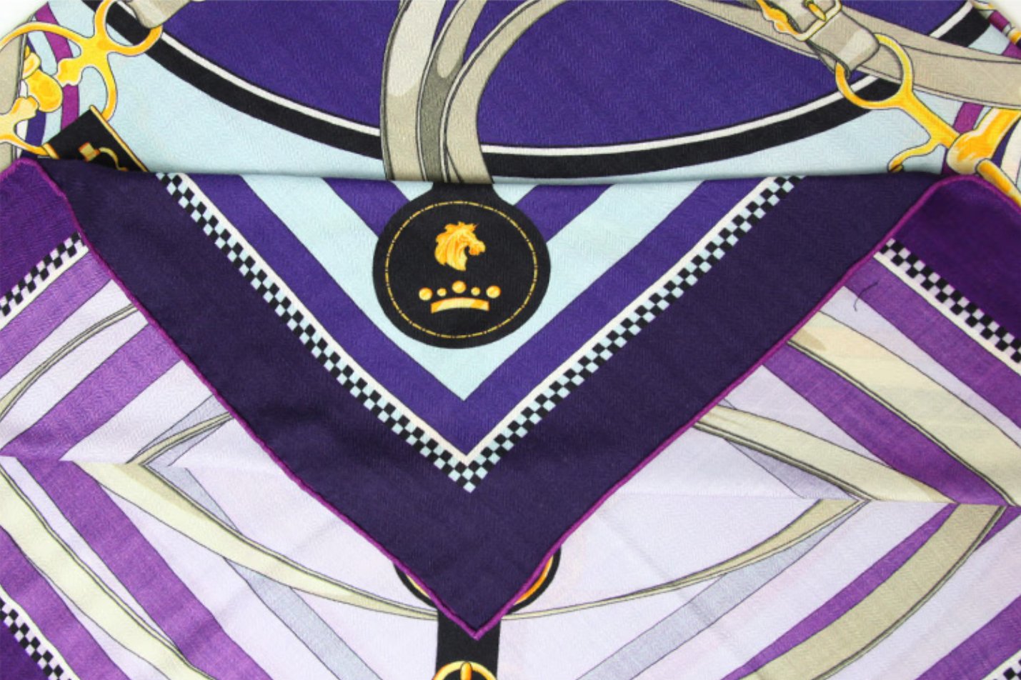 Rainbow (deep blue) silk wool shawl, elegant women's wool square scarf suitable for all seasons