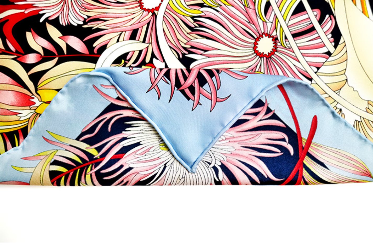 Aurora silkeskjerf - Flower Room Silk Square Scarf, Elegant Versatile Silk Scarf, Banquet Silk Scarf