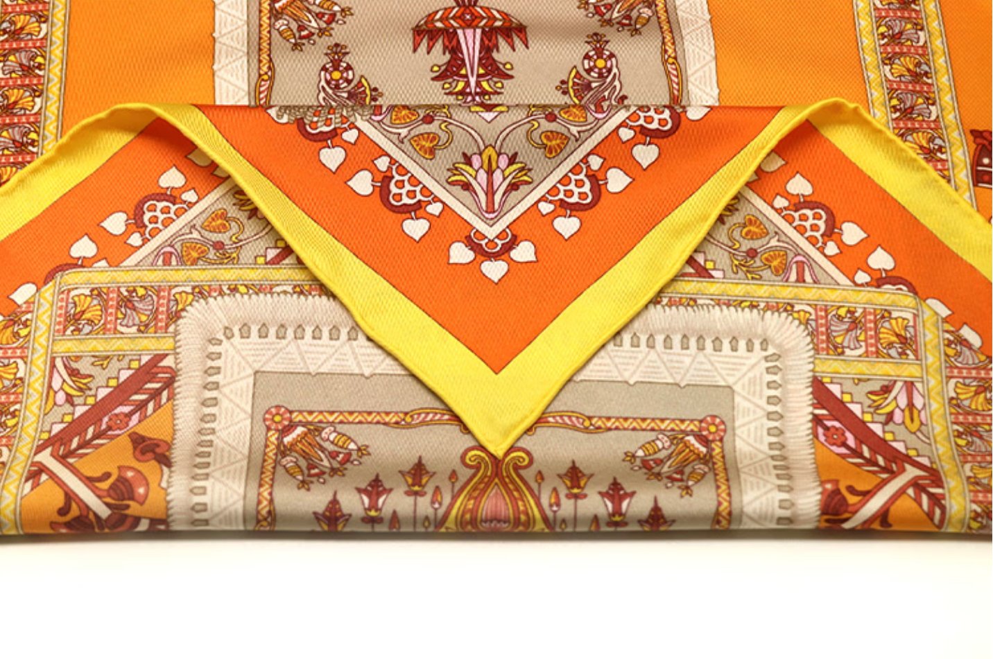 Zhaohua-100% mulberry silk scarf, silk artwork 90x90CM square scarf