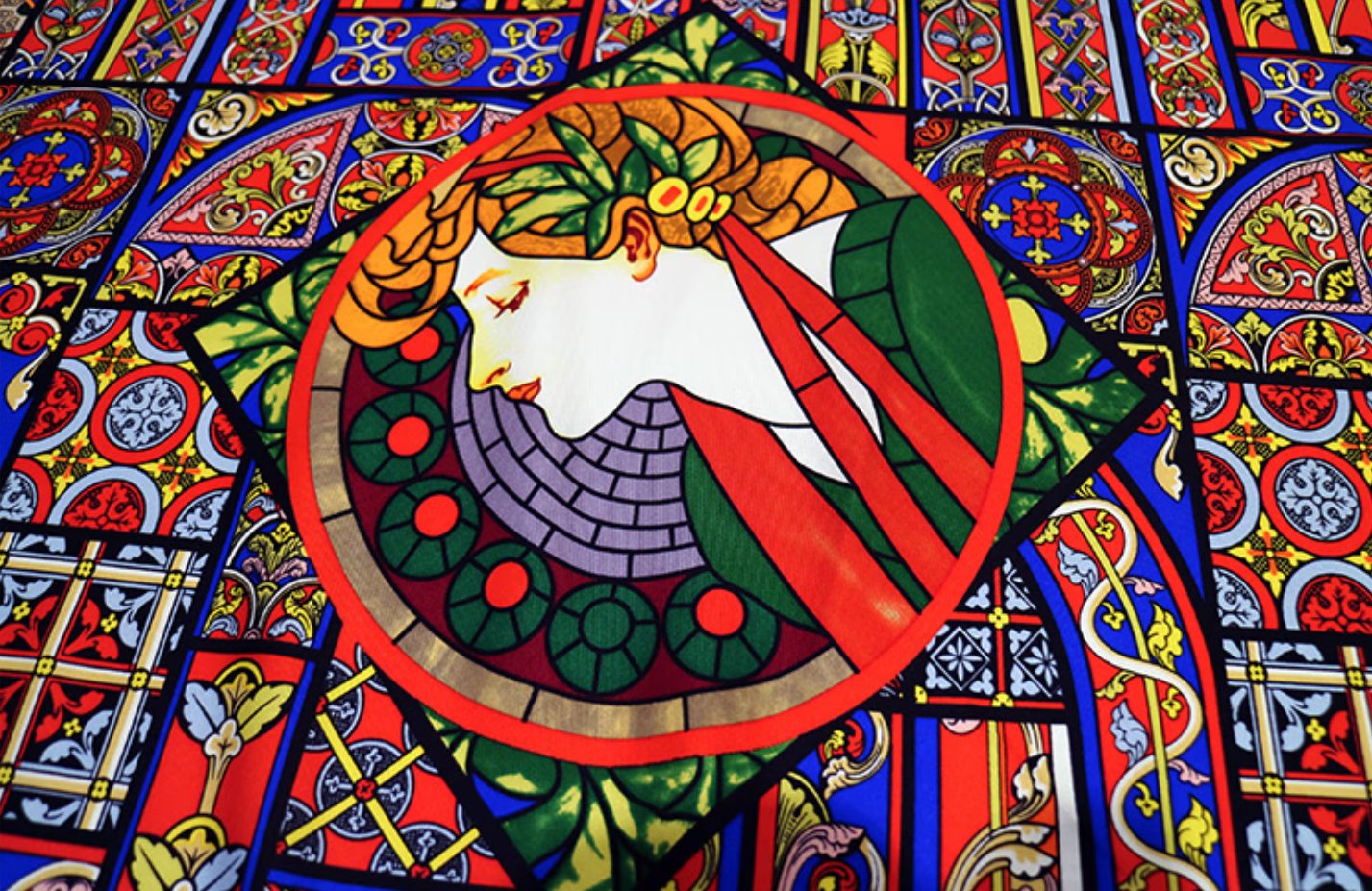 Aurora Silk Scarf - Dawn Kiss 90x90 silk scarf, original silk shawl