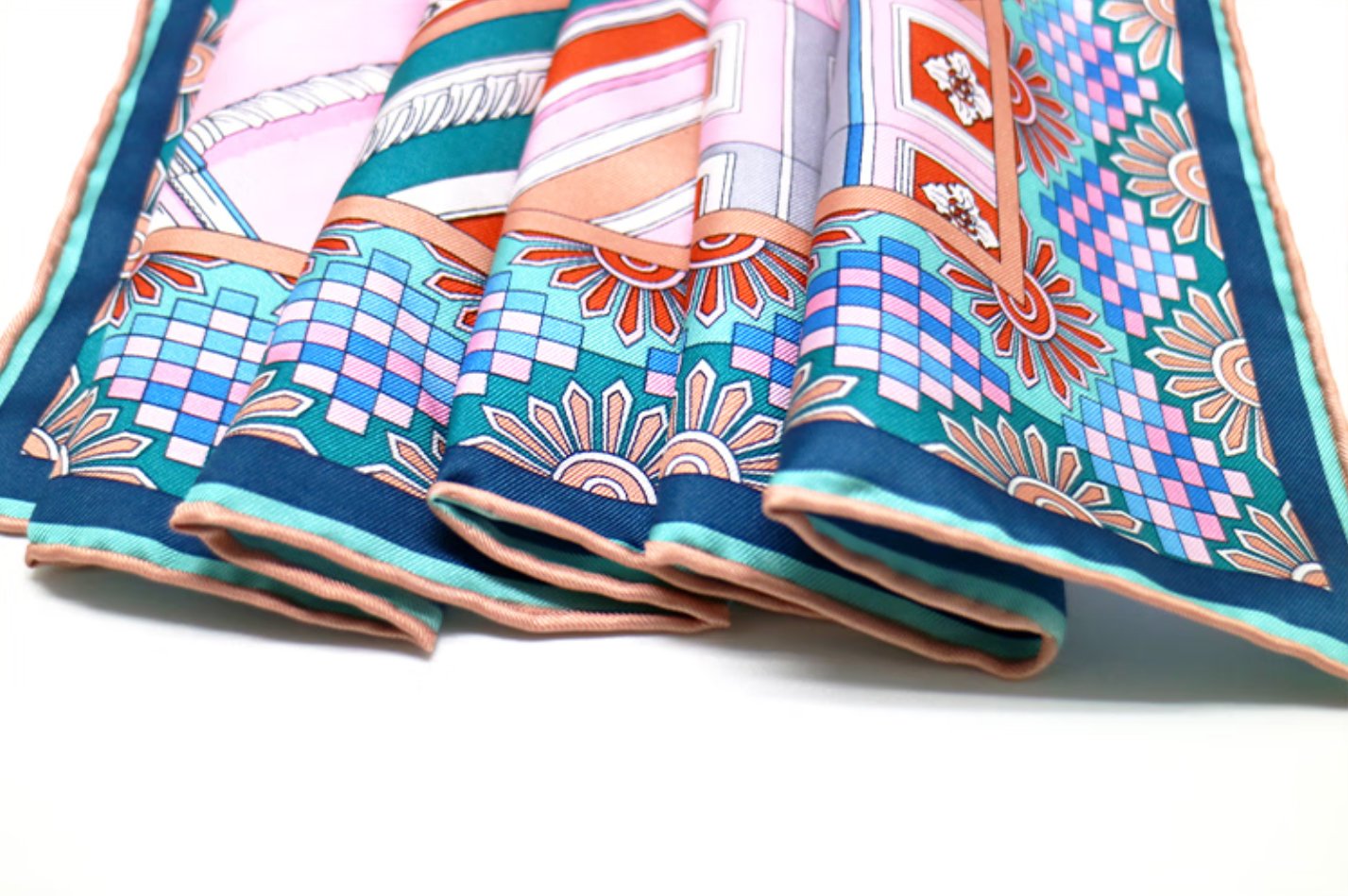 Aurora silkeskjerf - The Holy City of Flowers - Silk Square Scarf, Tourist Versatile Scarf, Elegant Scarf