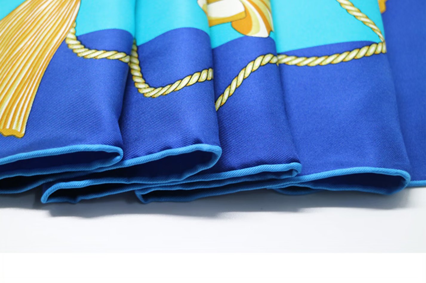 Aurora Silk Scarf - Golden Age Handmade Silk Scarf, 90x90CM Women's Versatile Beach Scarf