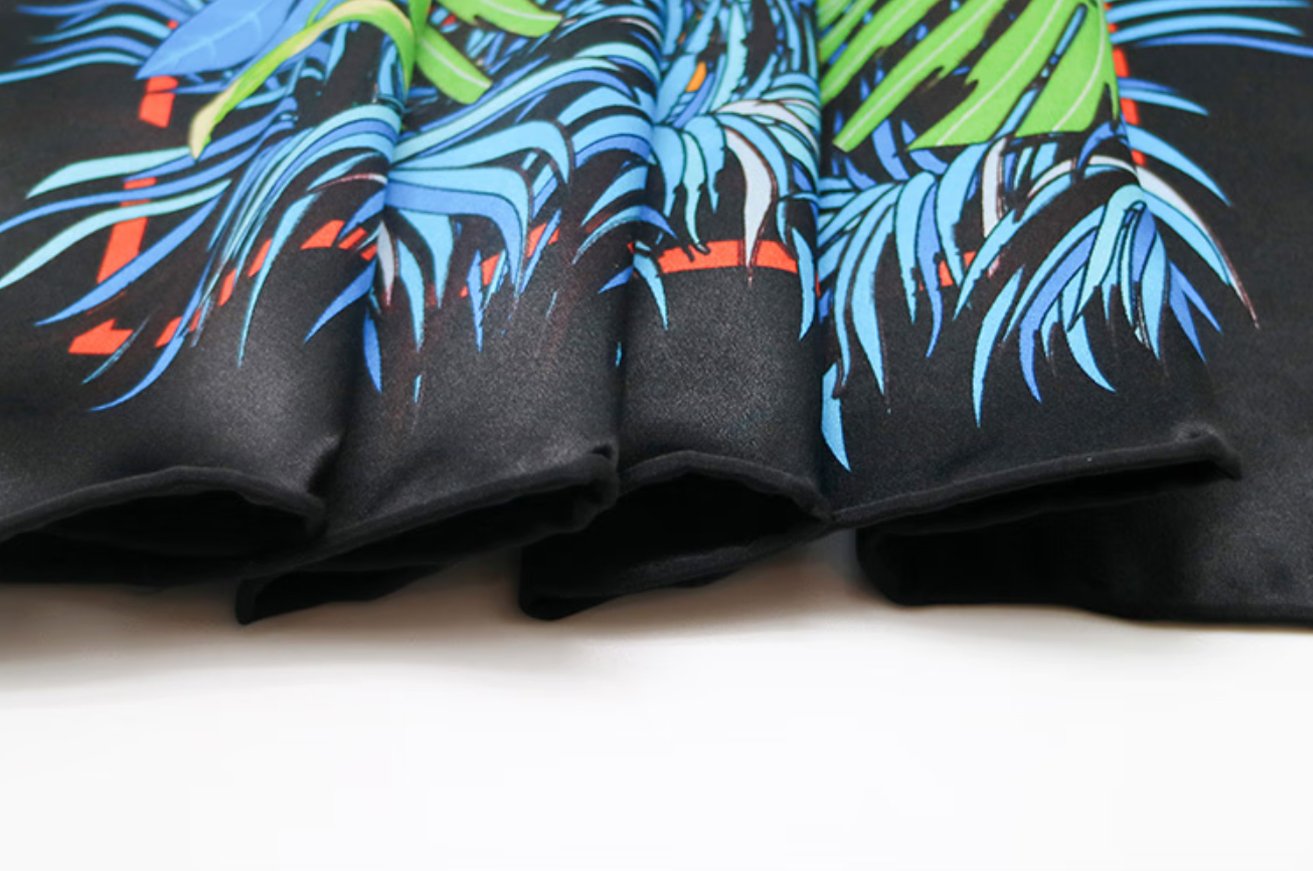 Secret Storm 65 * 190cm silk long scarf, 100% mulberry silk workplace scarf