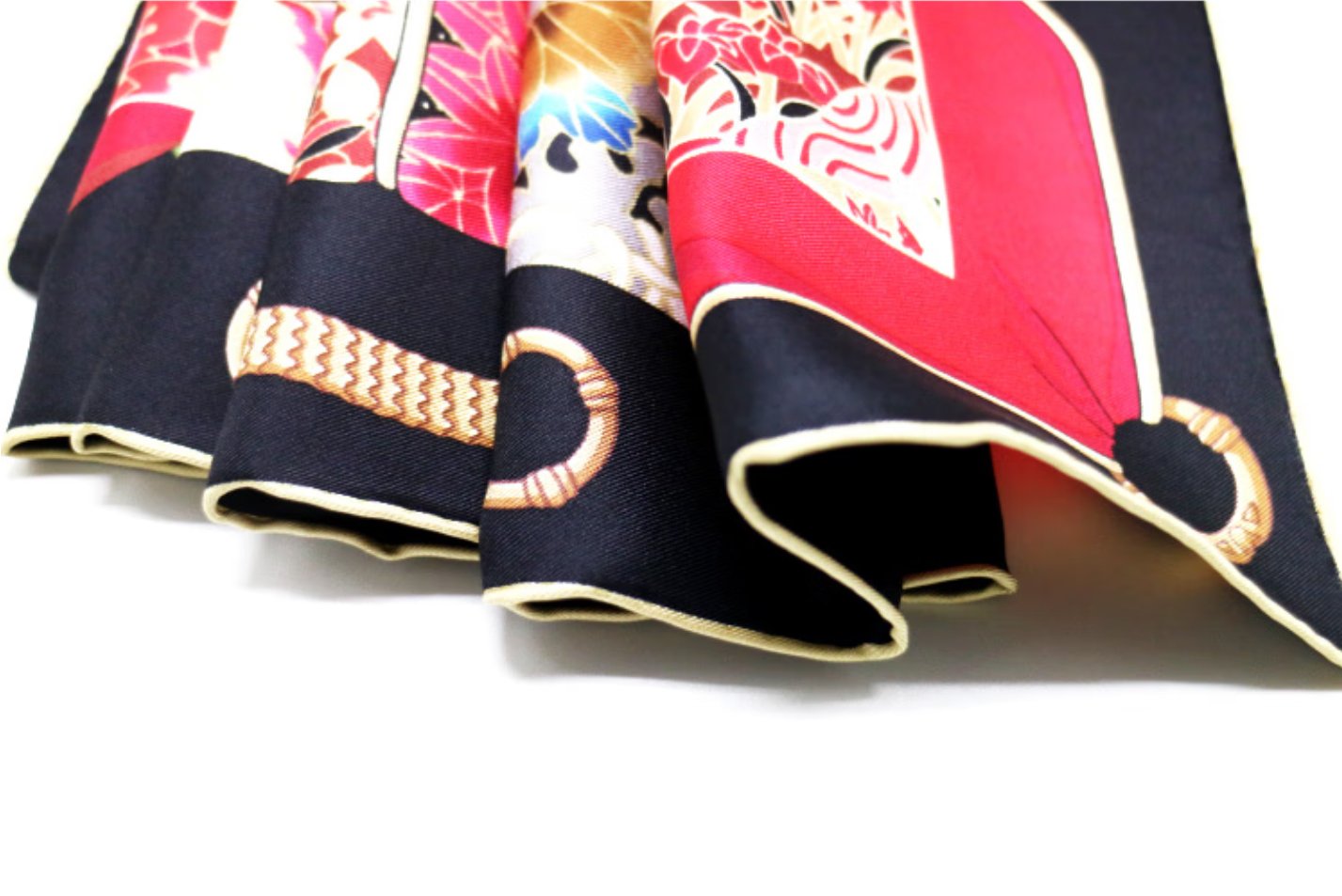 Aurora Silk Scarf - Kyoto Tushi shawl draped with 100% mulberry silk square scarf