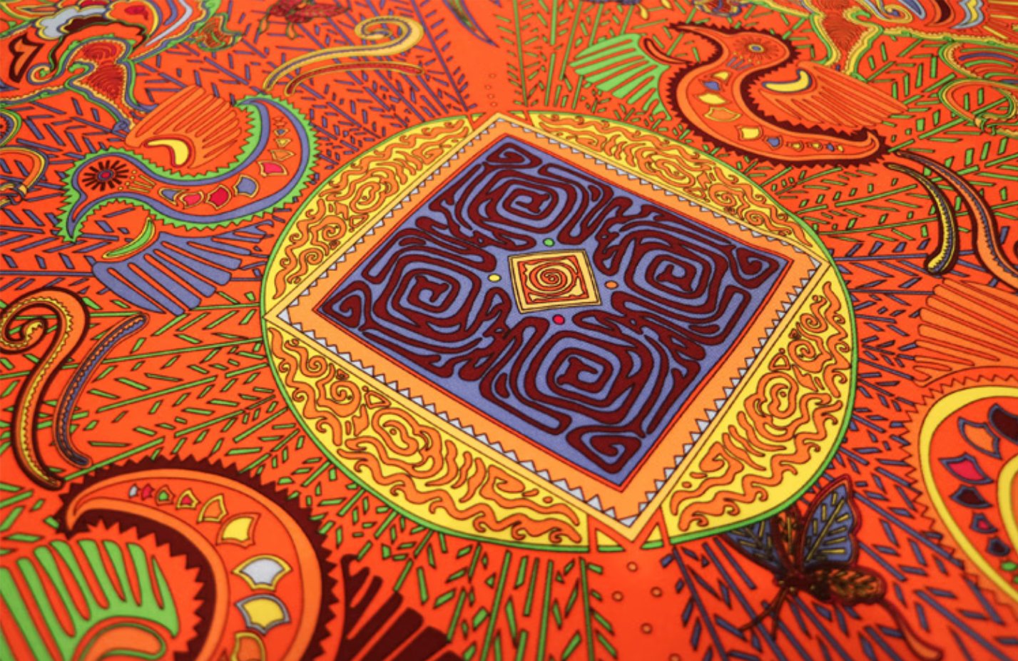 Aurora Silk Scarf - Shuguang Honey Language Silk Square Scarf, Original Color Versatile Silk Scarf