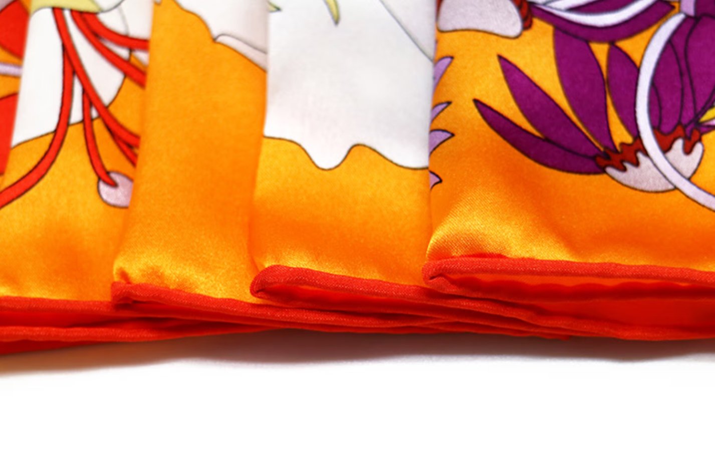 Aurora Silk Scarf - Colorful Silk Scarf, 90x90CM Women's Versatile Scarf