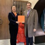 Mr. Fernando Lugris, Ambassador of Uruguay to China, praised the Aurora scarf platform