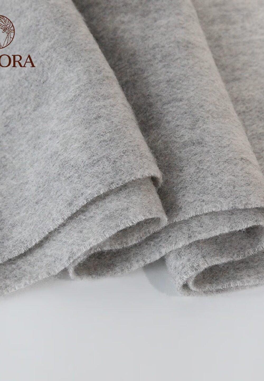ITARORA Aurora Series Light Grey 100% Wool Scarf, Unisex Wool Scarf for Men and Women - Image 3